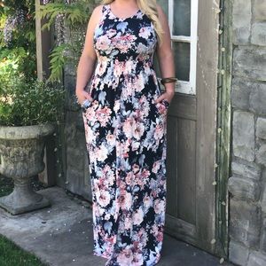 Curvy Floral Maxi